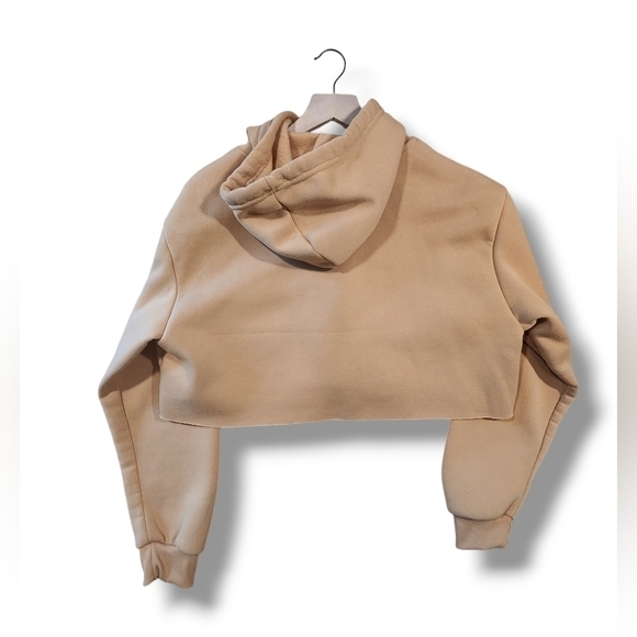 Octane Cut Off Hoodie Tan Womens Size Medium Soft - Picture 4 of 11